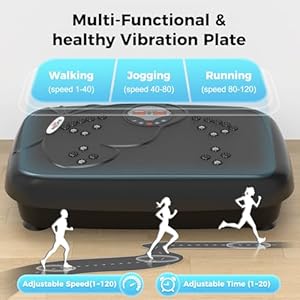 Relife rebuild your life vibration plate exercise machine fitness platform full body shaker workout vibrate stand board lymphatic drainage shaking for weight loss fat burner at home gyms  urban country home decor