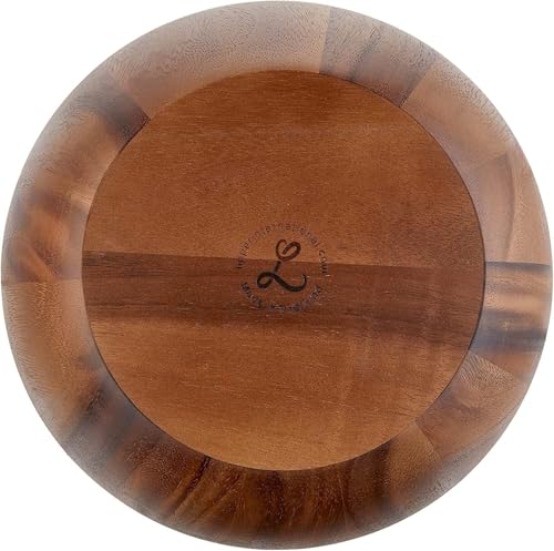 Lipper International Acacia Round Flair Bowl by Lipper International - Image 6