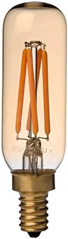 Edison Mills ML-T8-E12-2W-2200K-A-B Antique Style LED Filament Light Bulb Candelabra Base Dimmable