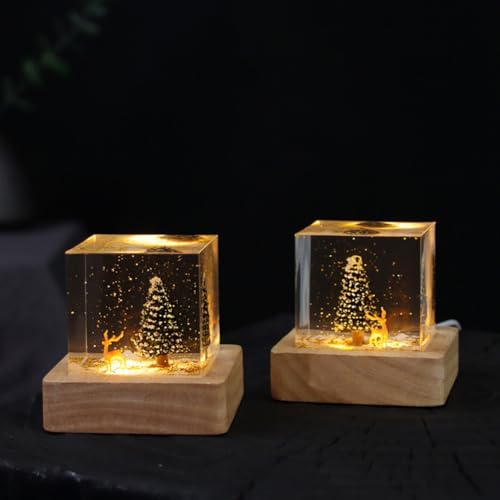 Table Art Déco Cube pour remplacer les décorations de Noël encombrantes et sombres