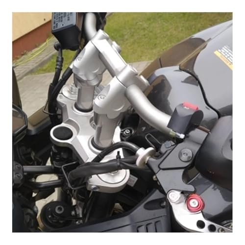 Adaptateur de montage de guidon de moto universel 22 mm blanc surélevé - 2