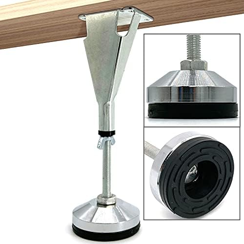 1 Pack Adjustable Height Center Support Leg for Bed Frame, Bed Center Slat Heavy Support Leg, Extra Durable Steel Furniture Foot | Suitable for Bed Frame, Bed Center Slat and Other Wooden Furniture