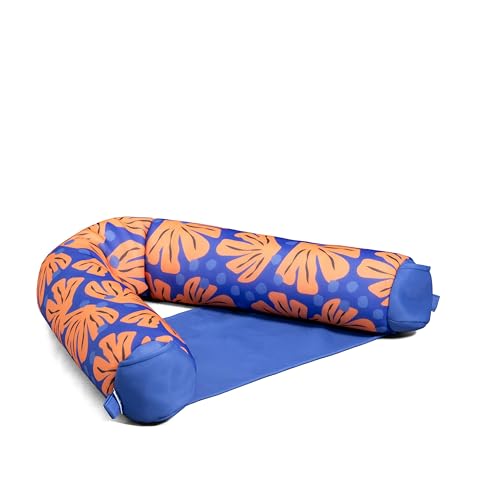 Big Joe Shaka Sling XL Pool Float, Sweet Shells Berry, Doubled-Sided Mesh, Quick Draining Fabric, No Inflation Needed