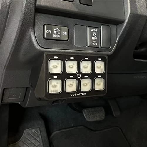 Voswitch TACO8 8 Gang Lower Dash Switch Panel Compatible with Toyota Tacoma 2016 to Current