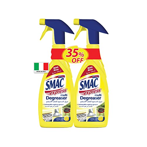 Smac Kitchen Degreaser Lemon Scent Unbeatable Shine 2 x 650 ml