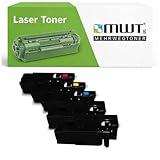 Contenu de la livraison et portée : 5 toners (1 x rouge/magenta avec environ 1 400 pages, 2 cartouches noir/noir d'environ 2 000 pages, 1 x bleu/cyan avec environ 1 400 pages, 1 x jaune/jaune avec environ 1 400 pages), données de capacité à 5 % de couverture