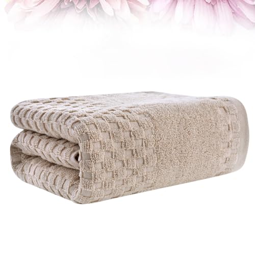 Toalla de baño Anneome de algodón absorbente caqui para bebés y niños 7