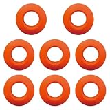 Qianly 8 Anillos Antigoteo para de Kayak Anillos Antigoteo para El Eje del Fácil Instalación Protectores contra Salpicaduras de PVC Impermeables P, Naranja