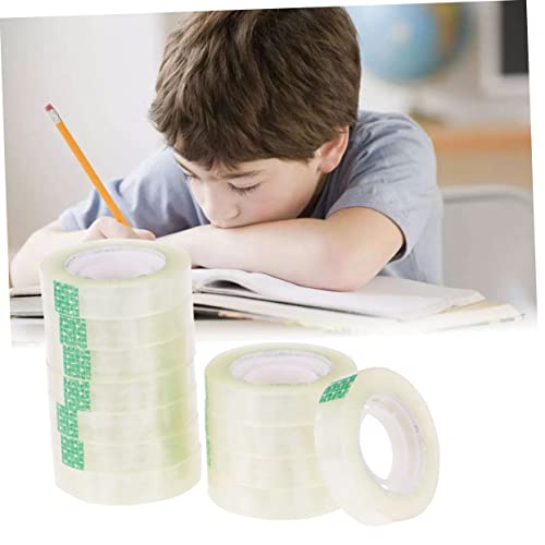 Tofficu 12 peças de fita invisível fita de vedação fita adesiva de mesa suprimentos de papelaria fit