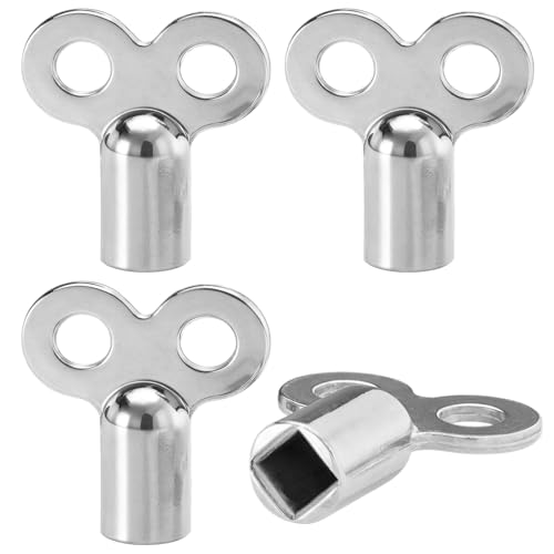 Aihoom - Aihoom 4 pcs Clés de Purge pour Radiateur, Clé Universelle Carrée, Robinet de Chauffage Central, Accessoires pour Purger les Radiateurs, Clé de Purge Étagée pour Nombreux Radiateurs Soufflants - -8%