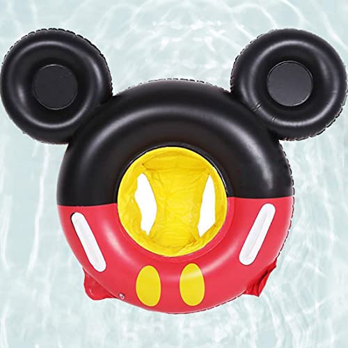 Umbresen Baby Swimming Float Inflatable Swim Ring Floaties with Seat and Handle Pool Floats Toys Fun Water Raft Lounge Party Supplies for Infant Toddler Kids Age 0-8 Years Under 44lb (Red Mouse)