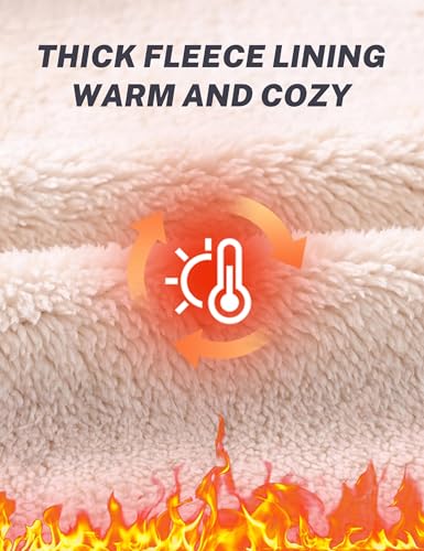 MoFiz Womens Zip up Hoodie Fleece Lined Warm Jackets Winter Thick Hoodies with Pockets4