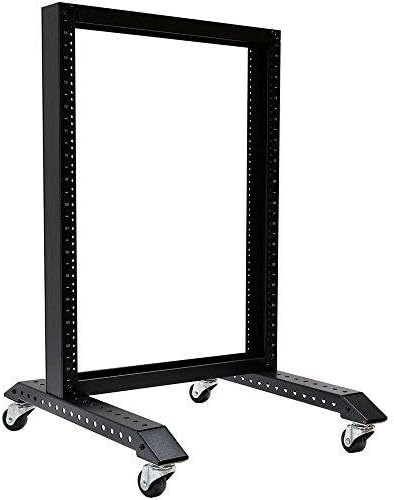 RAISING ELECTRONICS 20U Movable 19inch 2 Post Open Frame Heavy Duty IT Network Data Server Rack