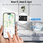 Wallet Tracking Card, Bluetooth Tracker Smart Finder for Apple Find My[MFi Certified],iPhone Card Finder Rechargeable IP68 Waterproof 0.06in Slim Keys Item Locator for Keys, Bags, Passport(iOS Only) - Image 3