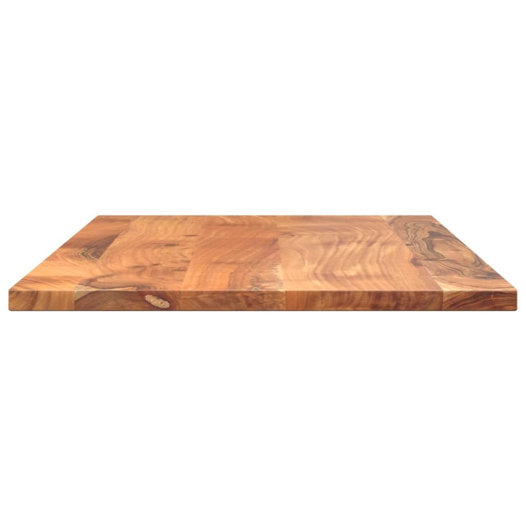 Dessus de Table 80x60x2,5 cm rectangulaire Bois Massif d'acacia Plateaux de Table Brun,370926