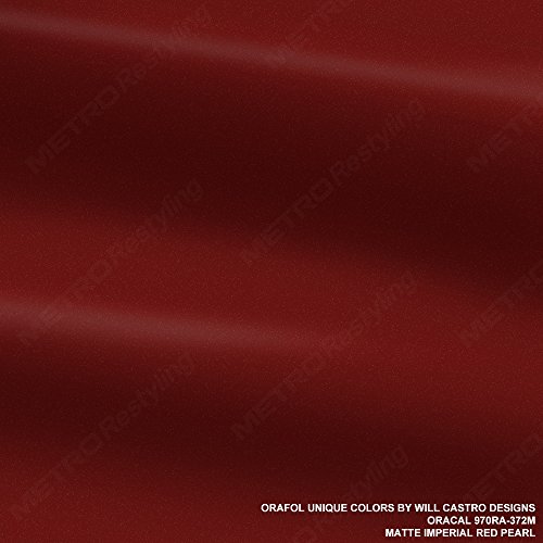 ORACAL 970RA-372M Matte Imperial RED Pearl 3in x 5in (Sample Size) Vinyl Car Wrap Film