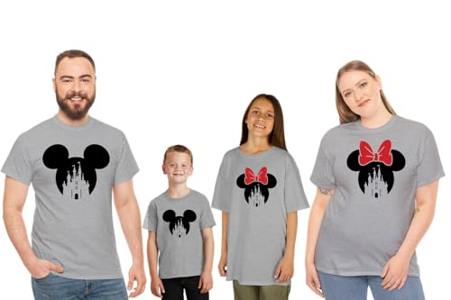 Mystic Mouse Towers Family Matching Graphic Tee Set