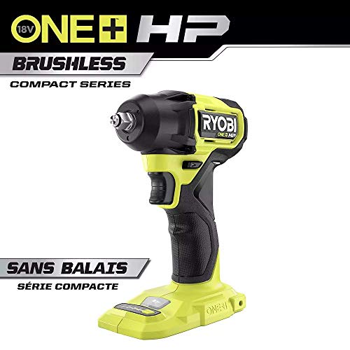 RYOBI 18V ONE+ HP Brushless Cordless Compact 3/8 -inch Impact Wrench (Tool Only)