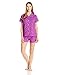 Bottoms Out Women's Semi Sheer Woven Short Sleeve and Short Sleep Set