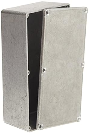 BUD Industries CU-476 Aluminum Econobox, 6 Length x 3-1/4 Width x 2 Height, Natural Finish