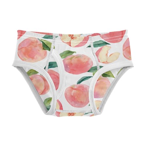 Wusikd Peach Fruits Boys' Underwear Cotton Boys Briefs Soft Toddler Underwear 2T