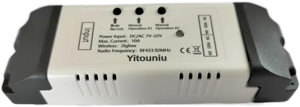 Yitouniu Zigbee 2-Channel Smart Relay Switch Module