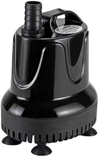 hygger Submersible Water Pump, 800L/H 18W Ultra-Quiet Fountain Water Pump, Bottom Pumping Aquarium Pump with 48 Hours Anti Dry Burning, 1.6m High Lift and 2 Nozzles for Fish Tank Pond Pool Garden