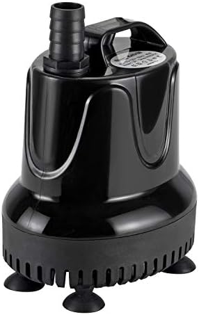 Hygger 215 GPH Quick Water Change Aquarium Pump Submersible Fountain Water Pump Fish Tank Pond Drain Transfer Pump with 2 Adaptors