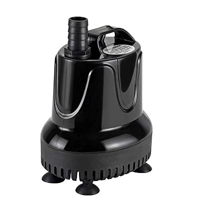 hygger 660 GPH Quick Water Change Aquarium Pump Submersible Fountain Water Pump Fish Tank Pond Drain Transfer Pump with 3 Adaptors