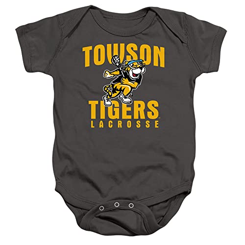 Towson University Official Womens Lacrosse Unisex Infant Snap Suit for Baby,Charcoal, 18 Months