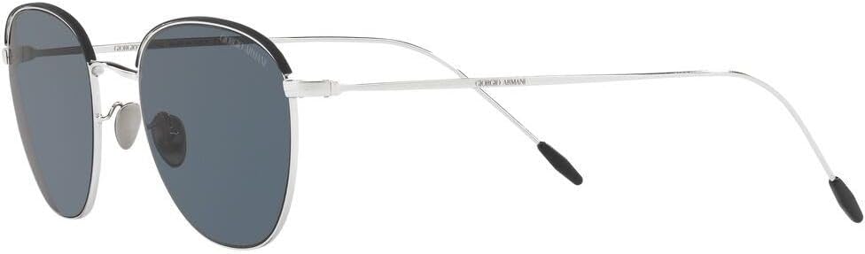 GIORGIO ARMANI AR6048-301587 Sunglasses SILVER/MATTE BLACK w/GREY 51mm