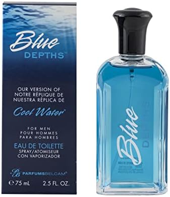Blue Depths, version of Davidoff Cool Water Eau de Toilette Spray for Men, 2.5 oz