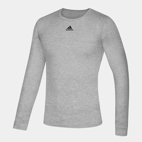 adidas Creator Long Sleeve Tee Shirt EK0130_Grey/Black SM