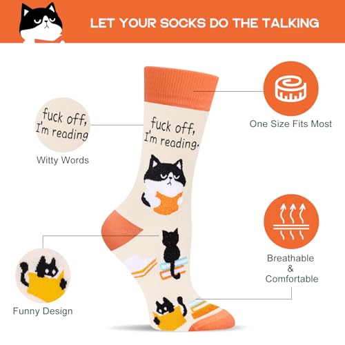 Image of Funny Socks for Women and Teenage Girls, Cute Crazy Unique Novelty Gifts