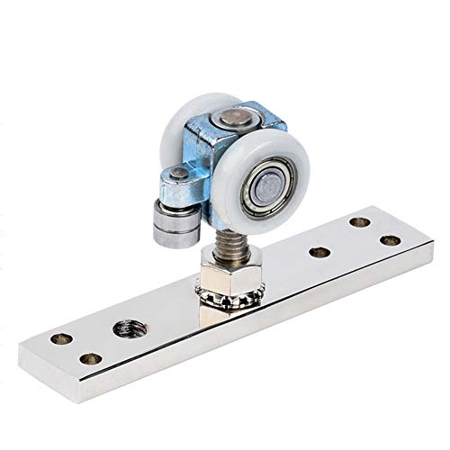 Rueda Simple Puerta Plegable Rueda de suspensión Puerta corredera Rueda de suspensión Guía de Silencio Rueda Universal, rodamiento de Puerta Simple 40 kg Cover