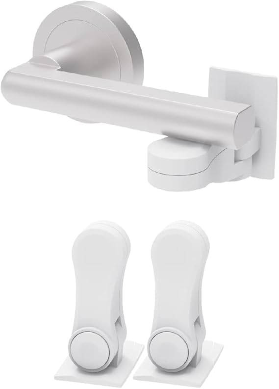 Inaya Child Proof Door Lever Lock Door Handle Lock 3M Adhesive