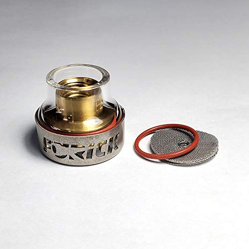 Image of BBW #16 Borosilicate Welding Cup Kit New Brass Chassis with Titanium Cover - BBWSG-19 - BBWSGWC Furick Cup