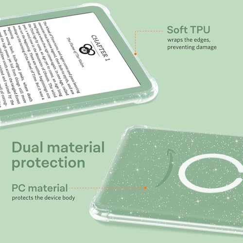 Image of iDLEHANDS Clear Case for 6 inch Kindle 2024 and 2022 (11 Generation) - Ultra-Slim Soft TPU Transparent Cover, Lightweight & Durable Protection