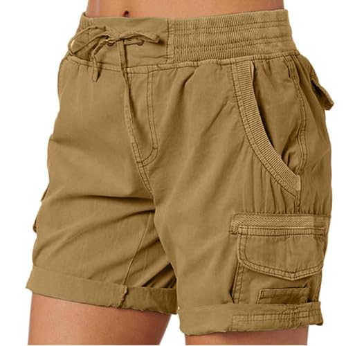 Shorts cargo à la mode pour femmes confortables taille haute