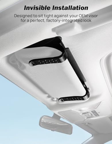 Image of JOYTUTUS Sun Visor Extender for Cars, Opaque Sun Visor Extender Universal Sun Blocker UV400, Adjustable Visor Extension for Car Visor,Double-Clip,Anti Glare Stray Light