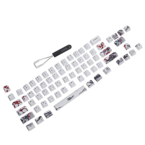 Miniatura 3 de Vbestlife 71 Teclas Teclas Pbt Tapas De Teclado De Sublimación De 5 Lados Compatibles Con Teclados Mecánicos 60 Mx, Para La Serie Rk61 Gans Alt61 Series Ikbc Poker Series Inglés-Coreano