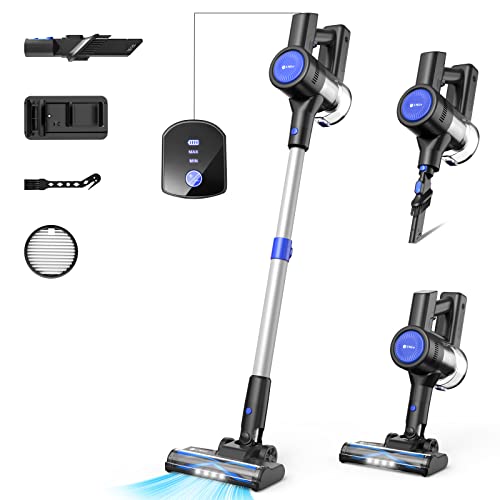 UMLo Cordless Vacuum Cleaner, 25Kpa Brushless Motor Lightweight Stick Vacuum with Powerful Suction, Rechargeable Wireless Vacuum, 40 Mins Max Runtime, LED Display, for Carpet Hard Floor Pet Hair, S500 UMLo Cordless Vacuum Cleaner, 25Kpa Brushless Motor Lightweight Stick Vacuum with Powerful Suction, Rechargeable Wireless Vacuum, 40 Mins Max Runtime, LED Display, for Carpet Hard Floor Pet Hair, S500