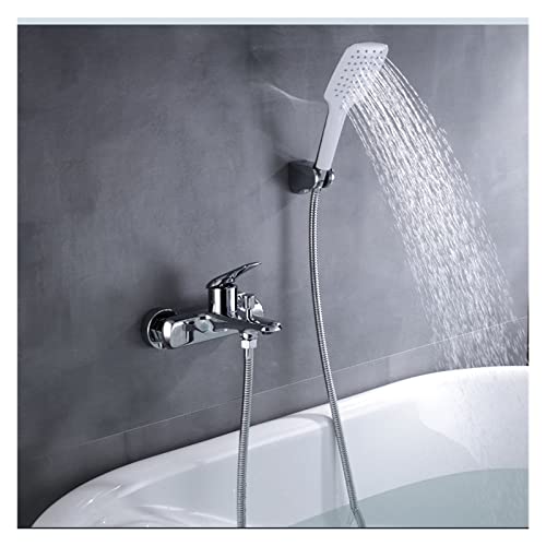 Douche grise à 3 fonctions avec jet réglable et flexible inox de 1,5m - 7