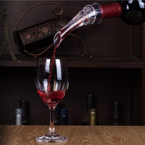 Wine Aerator Pourer, Premium Aerating Pourer And Decanter Spout, Attaches To Any Wine Bottle, No-Drip Or Spill, Wine Accessories #TOP5