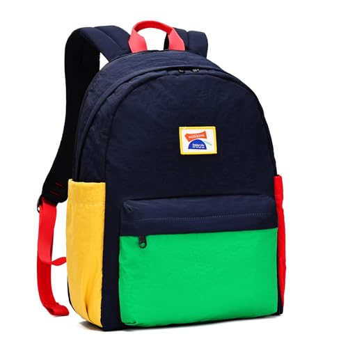 willikiva Kids Backpack for School Boys Girls Teens Toddler Backpack Waterproof Kindergarten Preschool Elementary Bookbag Children Travel Bag(Deep Blue Green,Medium)
