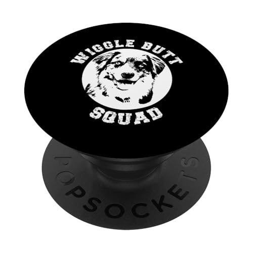 Funny Australian Shepherd Wiggle Butt Squad for Aussie Mom PopSockets Adhesive PopGrip