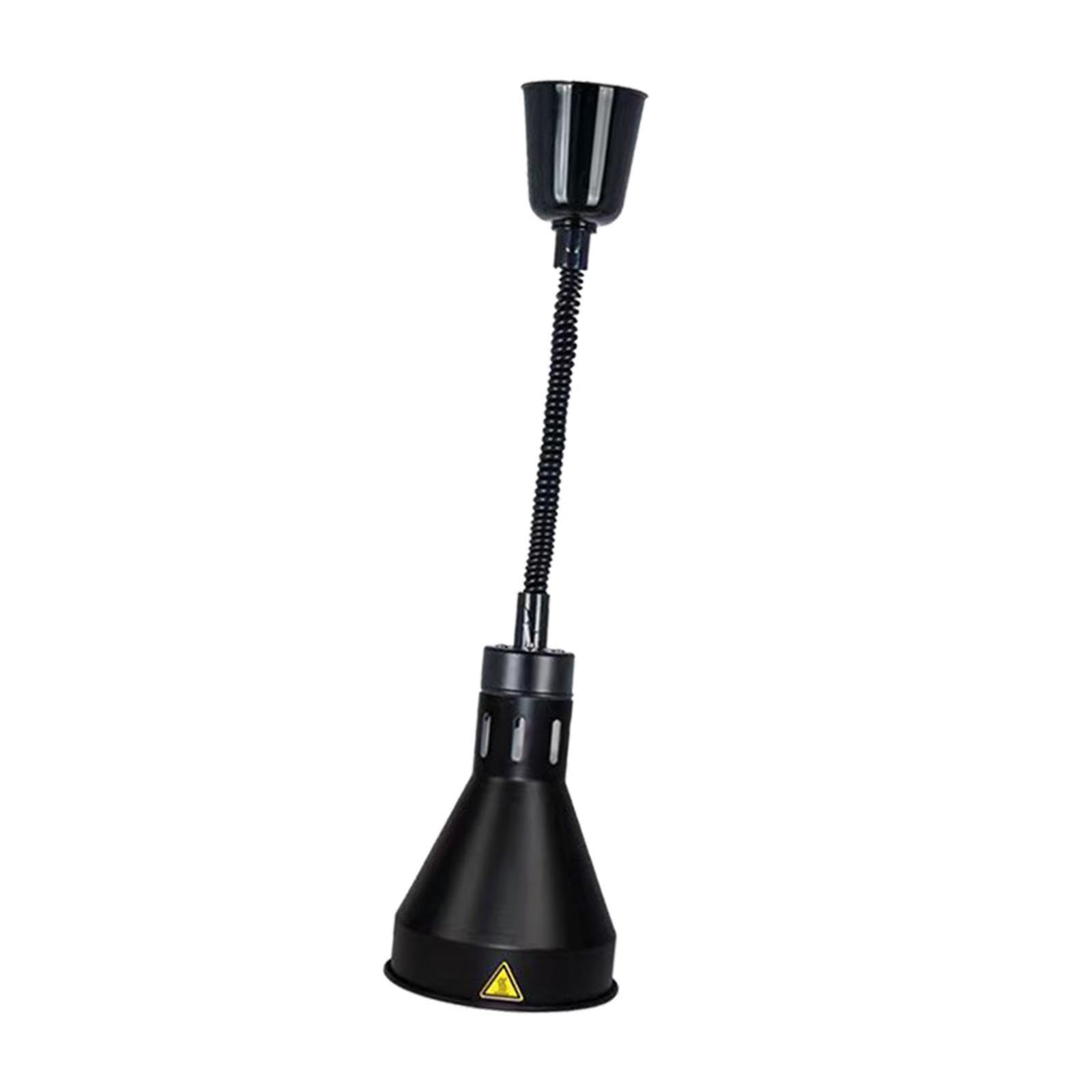 Wisząca lampa grzewcza do żywności E27 bufetowa lampa grzewcza do gorącej żywności restauracji frytki czarna