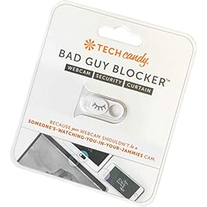 Tech Candy Bad Guy Blocker Webcam Cover Privacy Protector, White – Secure, Thin, Durable, for Computers, Laptops, Tablets, & Smartphones, Easy Application