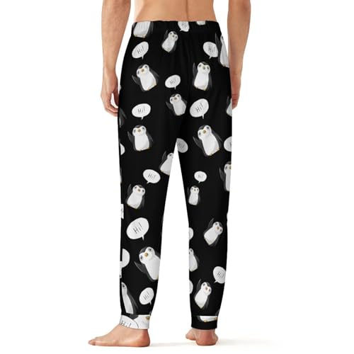 Penguin Hi Comfortable Mens Pajama Pants Soft Breathable Long Bottoms Sleep Pants3