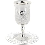 Abbdbd Jüdischer Schabbat-kelch Untertasse, Vintage-weinglas, Traditioneller Havdalah-Becher Für Jüdische Feiertage Und Hochzeitsfeiern
